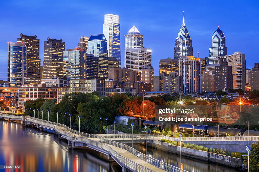 Philadelphia, Skyline, Pennsylvania, America