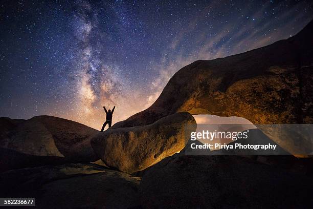 arch rock - joshua tree stock pictures, royalty-free photos & images