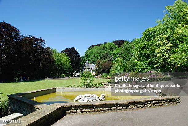 the water pool of colonial park - laeken stock-fotos und bilder