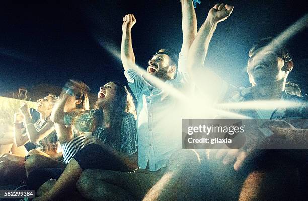 watching the game. - soccer close up stockfoto's en -beelden