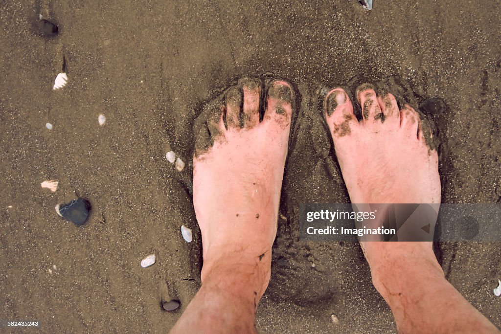 Toes in the sand