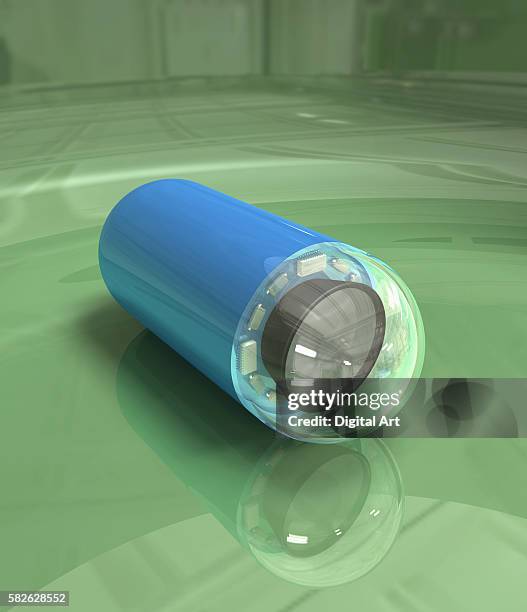 endoscopic camera in a capsule - endoscopy camera stock pictures, royalty-free photos & images