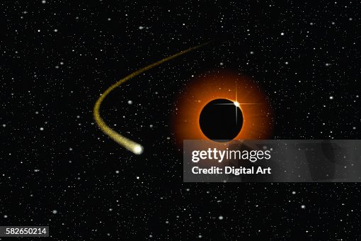 Comet Passing Eclipse Comet Passing Eclipse