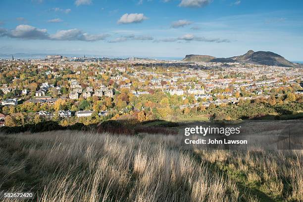 edinburgh panorama - central scotland 個照片及圖片檔