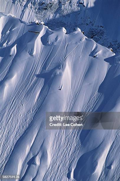 jeremy nobis on steep mountain slope - valdez - fotografias e filmes do acervo