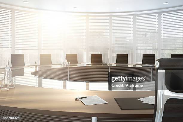 conference room - round table stock pictures, royalty-free photos & images