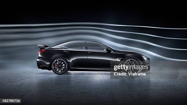 aerogeneric car - aerodynamic stock pictures, royalty-free photos & images