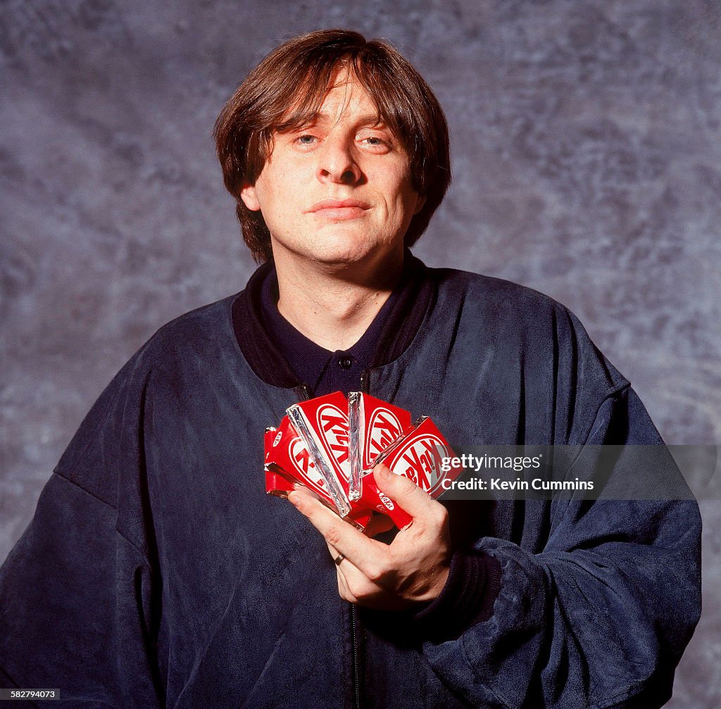 Singer Shaun Ryder Of English Pop Group The Happy Mondays Holding singer-shaun-ryder-of-english-pop-group-the-happy-mondays-holding