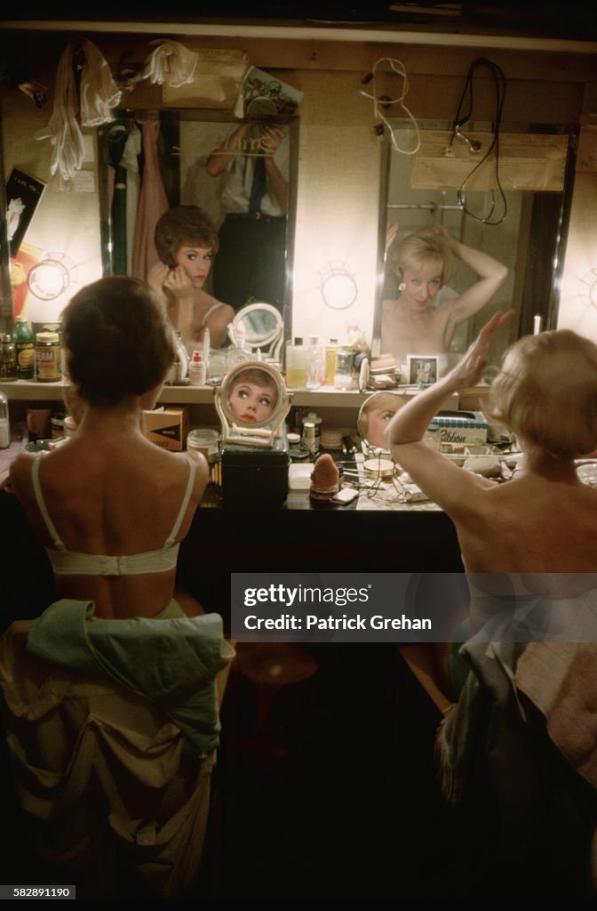 Stage Actresses in Their Dressing Room