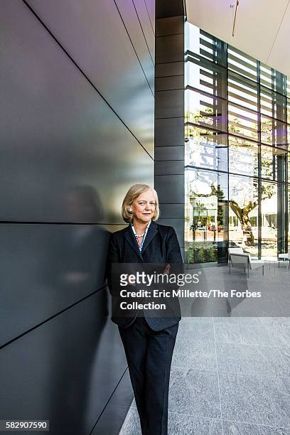 Hewlett-Packard, chief executive, Meg Whitman is photographed for Forbes Magazine in 2013.