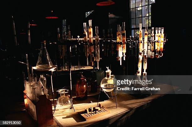 thomas edison's laboratory - farrell grehan stock pictures, royalty-free photos & images