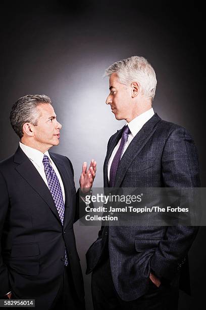 Bill Ackman , chairman of Howard Hughes Corp., with its chief executive, David Weinreb.