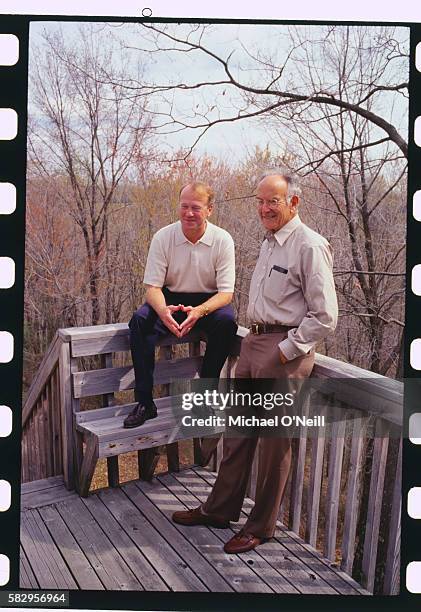 John Chambers with His Dad Jack