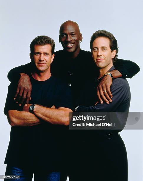 Michael Jordan, Jerry Seinfeld and Mel Gibson