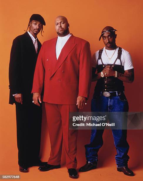 Tupac Shakur, Snoop Dogg, Suge Knight, NY Times Magazine, January 14, 1996.