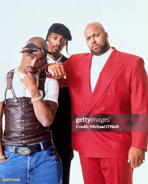 Tupac Shakur, Snoop Dogg and Suge Knight