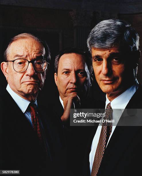 Alan Greenspan, Robert Rubin and Larry Summers