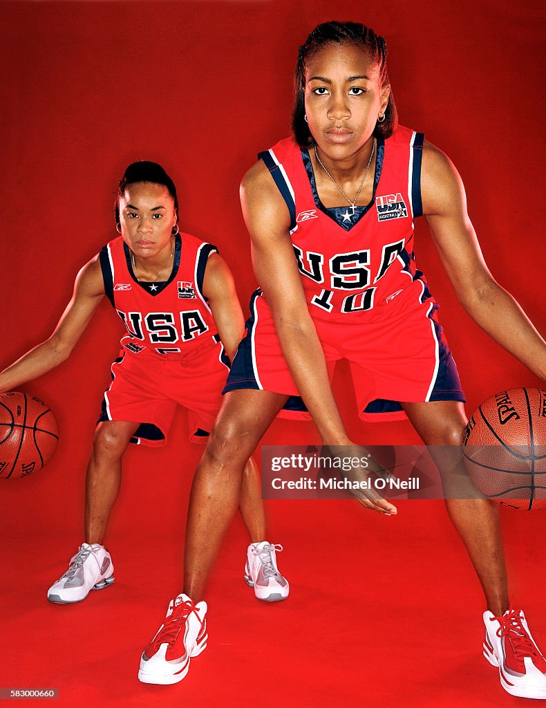 Dawn Staley and Tamika Catchings