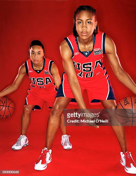 Dawn Staley and Tamika Catchings