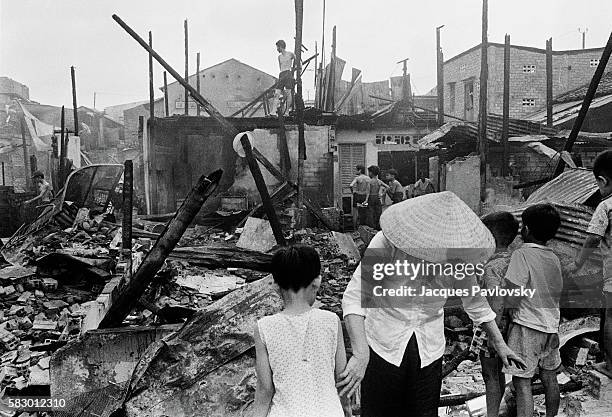 The first rocket attack hit Saigon at 4:30, striking the town center and setting fire to 150 wooden houses. Fourteen died and over forty people were...