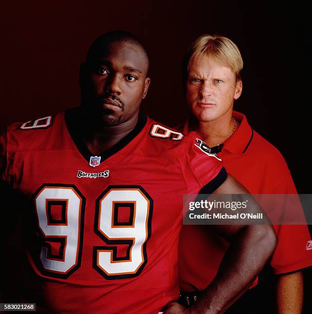 Jon Gruden and Warren Sapp