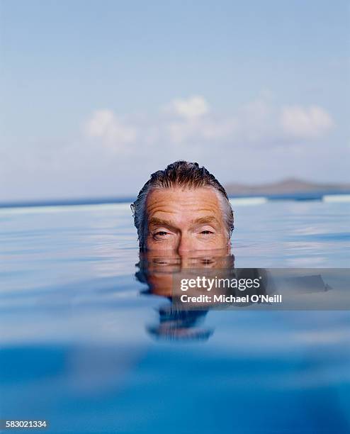 Businessman Richard Branson is photographed on Necker Island in August, 2003.