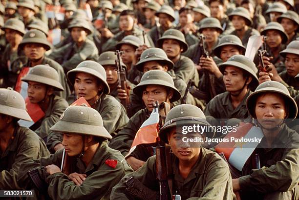 North Vietnamese soldiers in Saigon.
