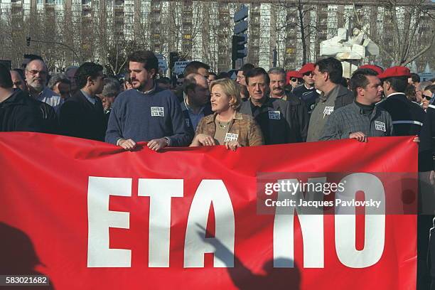 DEMONSTRATION AGAINST VIOLENCE BY ETA