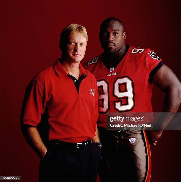 Jon Gruden and Warren Sapp