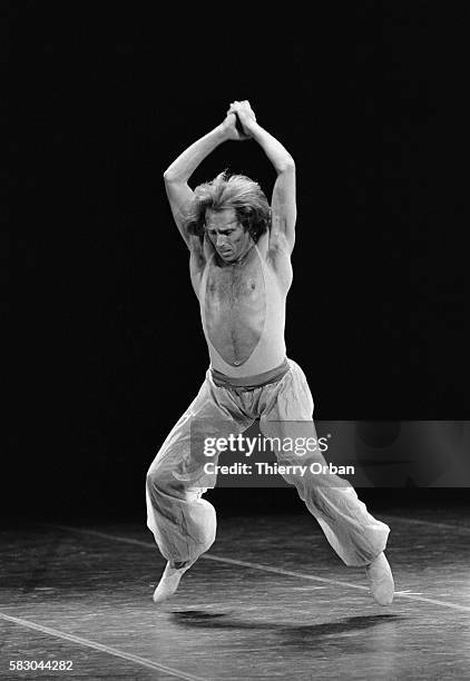 Ballet dancer Jorge Donn performs Fragments by Maurice Bejart at the Palais des Congres in Paris, France.