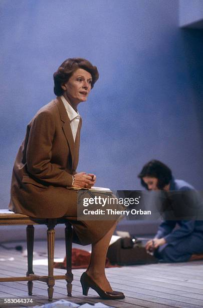 Coralie and Delphine Seyrig act in a scene from Sylvia Plath's play Letters Home in Paris.