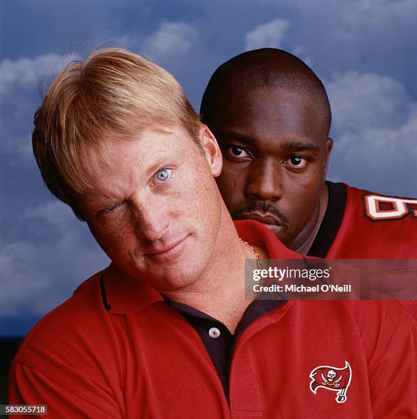 Jon Gruden and Warren Sapp