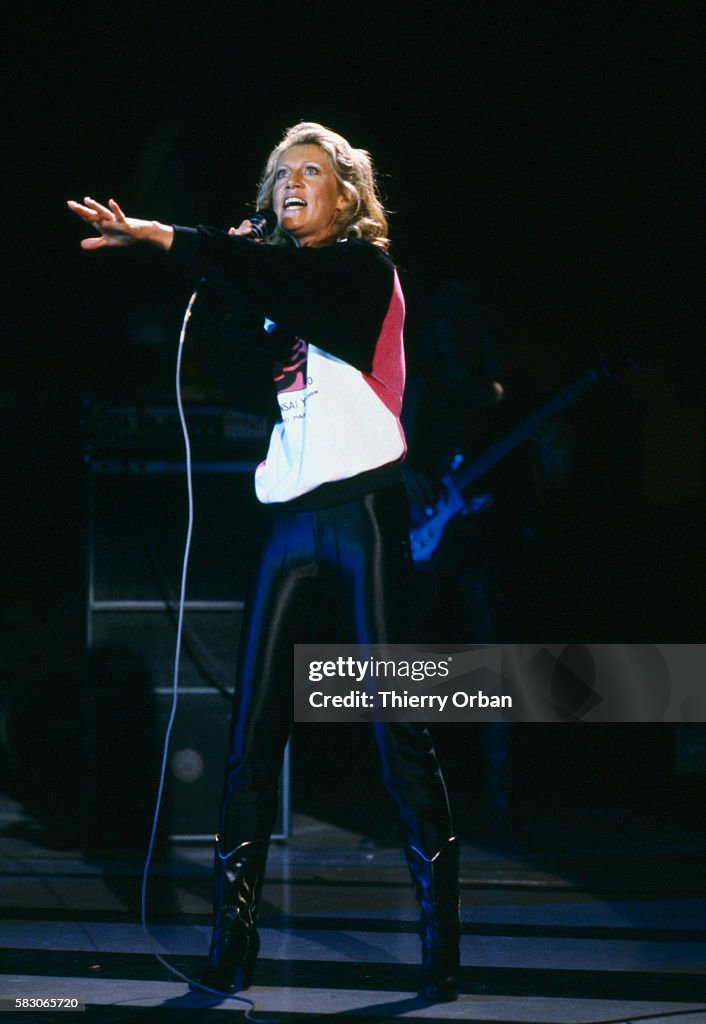 Singer Sheila Performing on TV