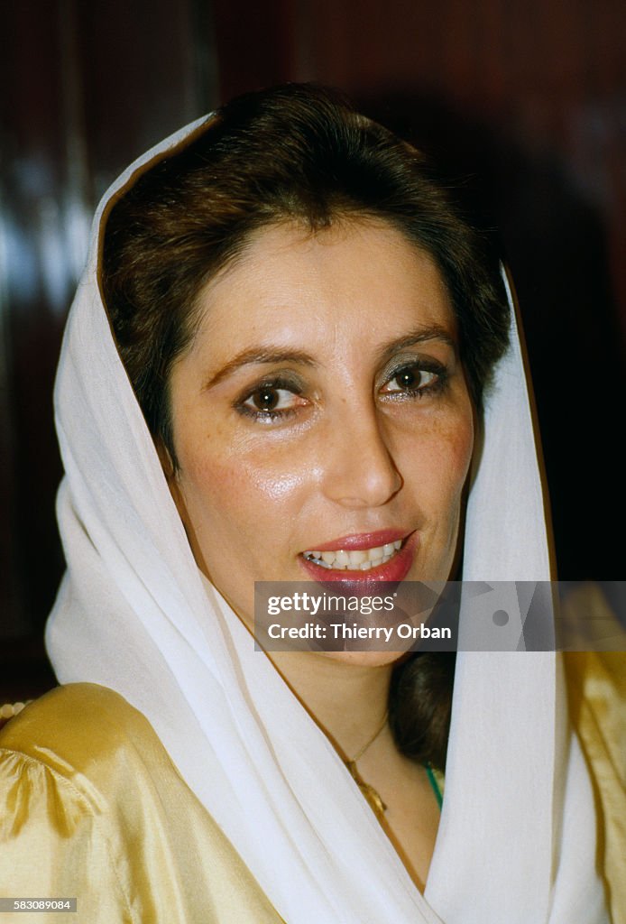 Benazir Bhutto at Home Following Her Dismissal
