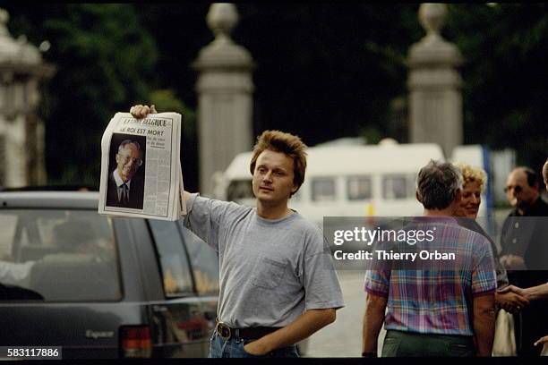 ATMOSPHERE IN BRUSSELS AFTER KING BAUDOUIN'S DEATH