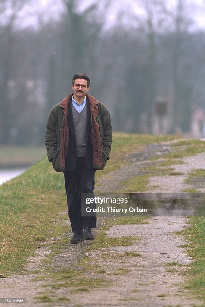 PHILOSOPHER ANDRE COMTE-SPONVILLE AT HOME