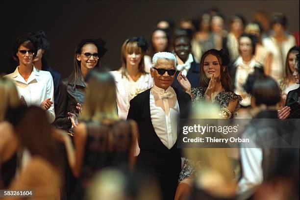 Final avec Karl Lagerfeld, le styliste de chez Chanel.