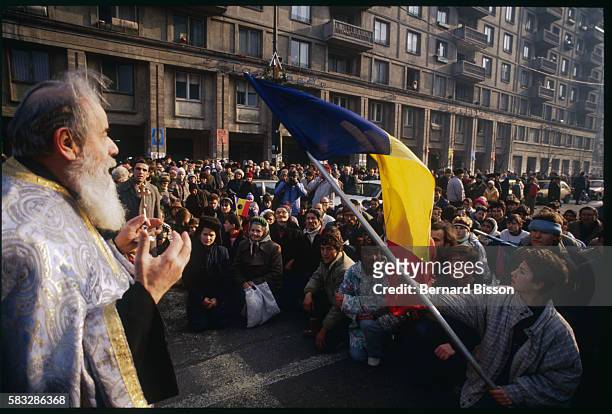 Orthodox Church Service During Official Commemoration of the December 1989 Revolution