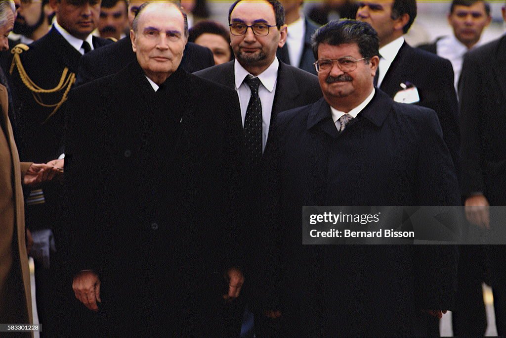 Voyage officiel de François Mitterrand en Turquie.