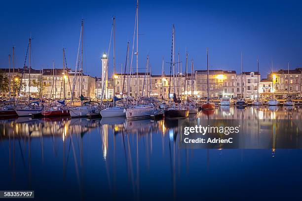 blue reflection - la rochelle stock pictures, royalty-free photos & images