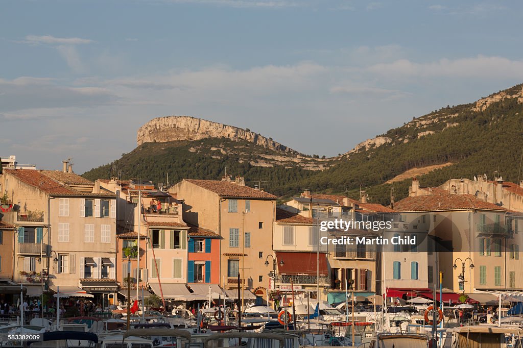 Boats in the harbour at Cassis