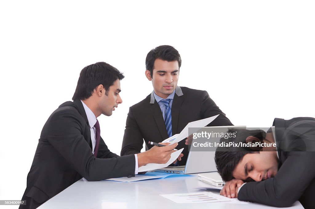 Businessmen in a meeting