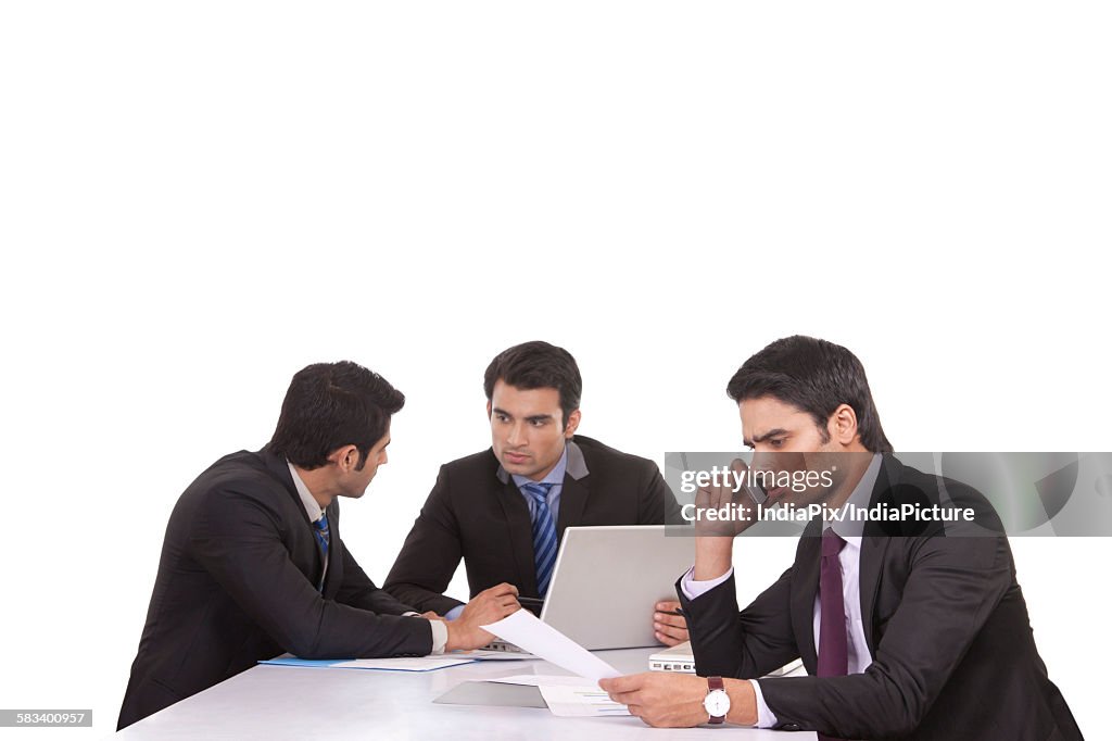 Businessmen in a meeting