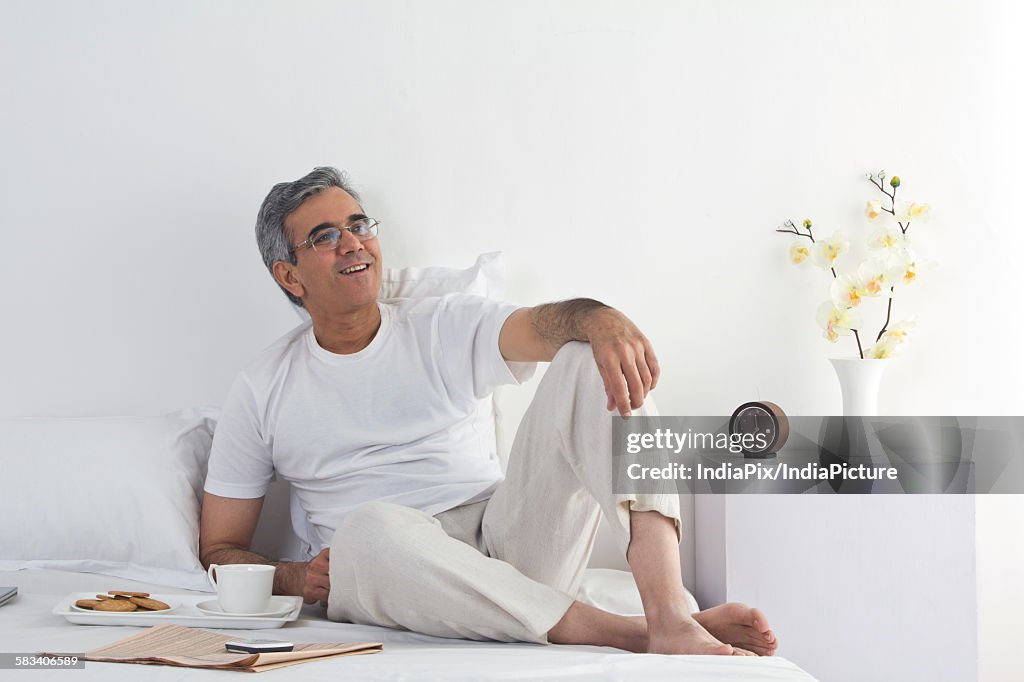 Portrait of a man relaxing