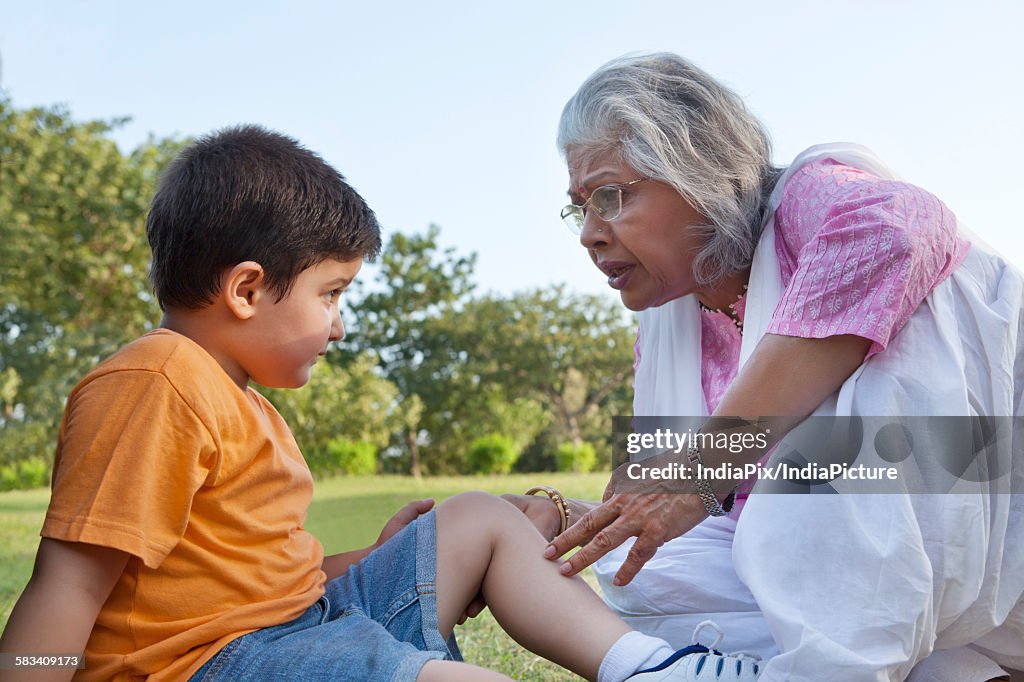 Grandmother concerned for grandson