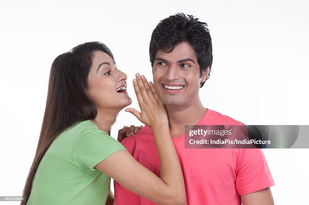 Portrait of a young man and woman