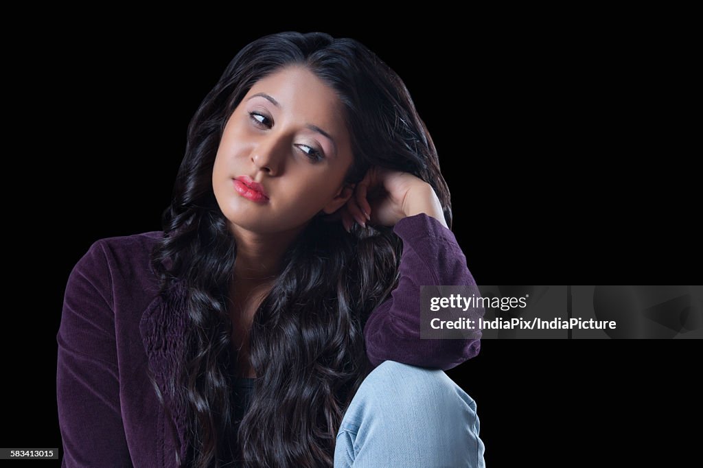 Young woman looking away