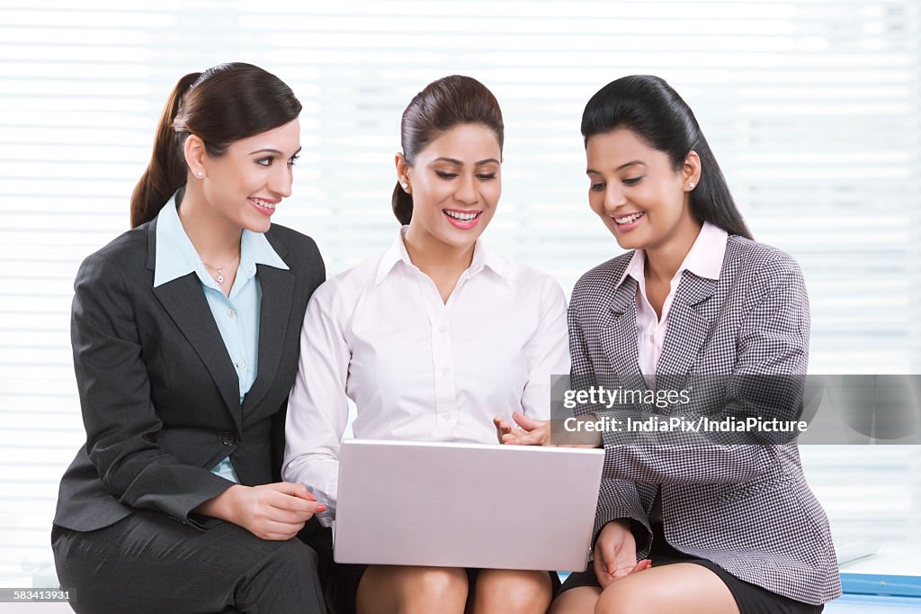Portrait of young business women