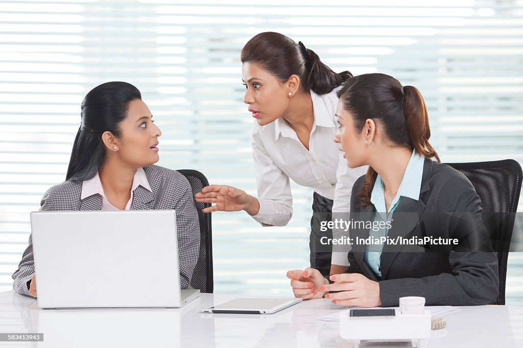 Portrait of young business women