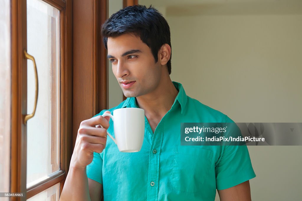 Man with a mug of tea